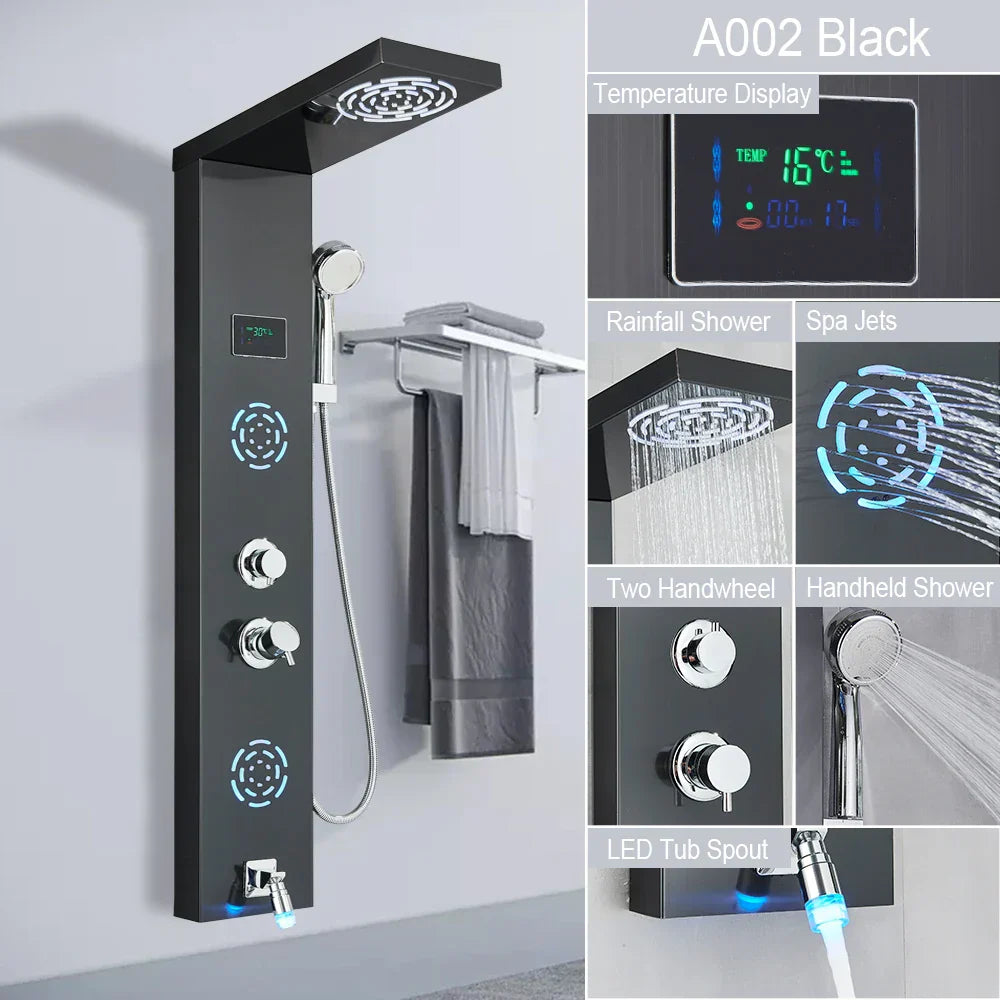 LED Rainfall Shower System