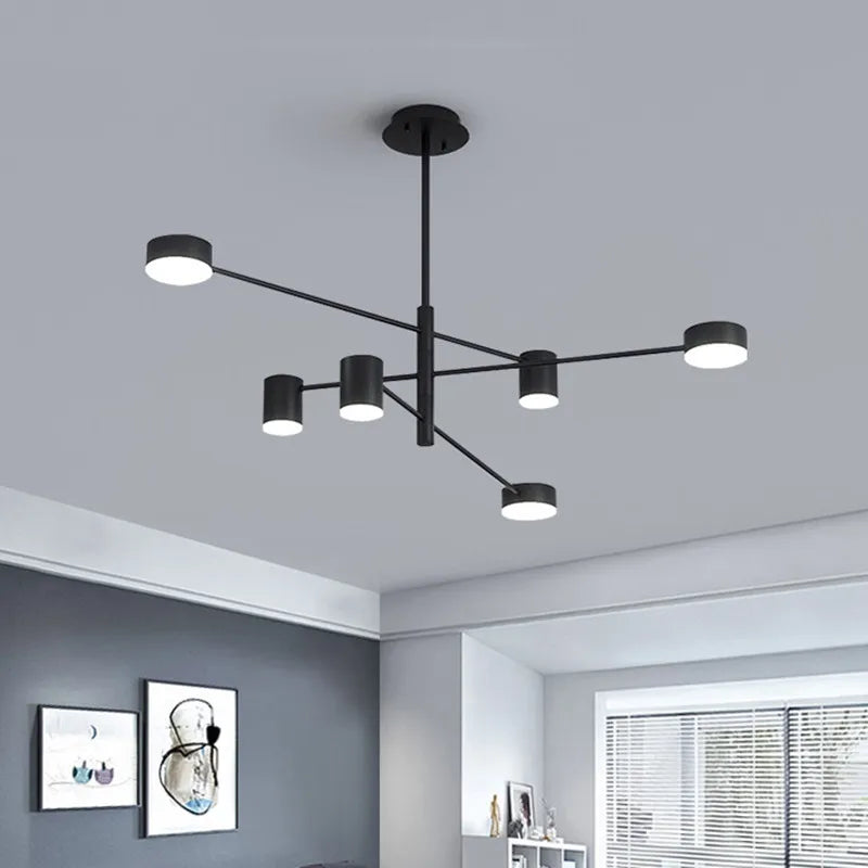 DecorBites™ LED Wrought Iron Chandelier for Living Room Bedroom Interior Lighting