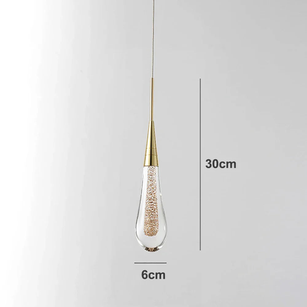 DecorBites™ Crystal Glass LED Pendant Lights for Restaurant, Bar, and Staircase