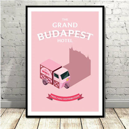 DecorBites™ Grand Budapest Hotel Minimalist Wall Poster for Stylish Home Decor