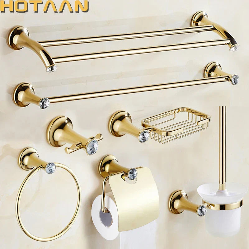 Gold Modern Bathroom Set