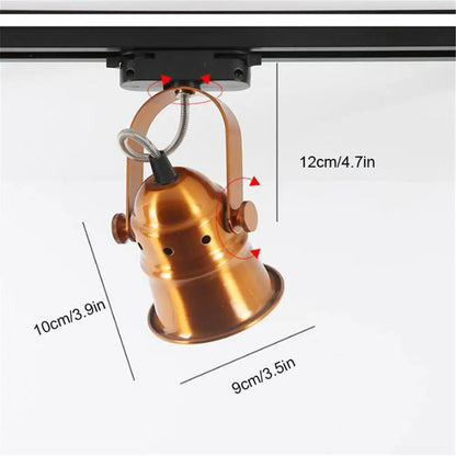 DecorBites™ GU10 LED Track Light: Replaceable Spotlight for Home Track Rail Lighting