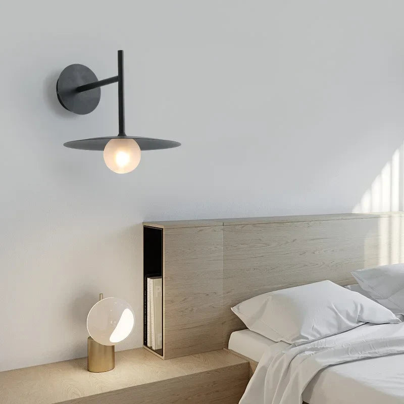 DecorBites™ Glass Ball Wall Lamp: Scandinavian Magic Bean Minimalism for Home Decor, Bedroom, Hallway