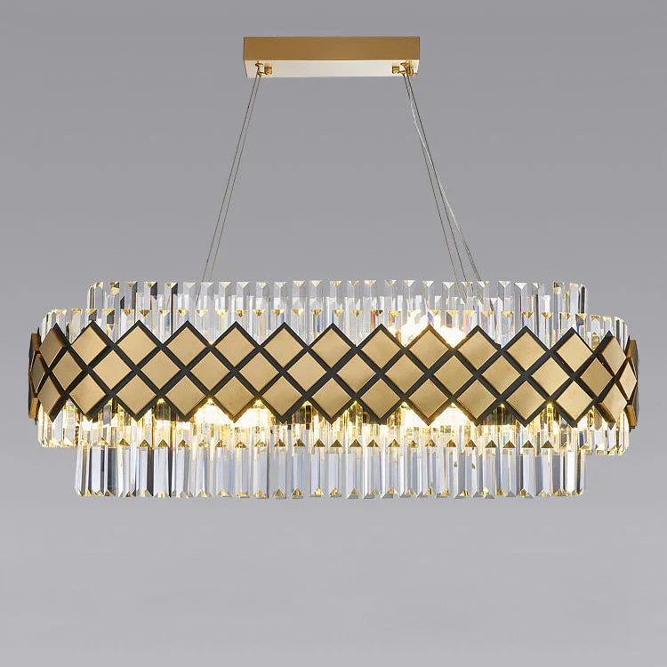 Art Deco Crystal Chandelier