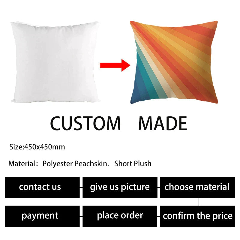 DecorBites™ Geometric Stripe Patchwork Pillow Case | Home Decor Sofa Cushion Cover