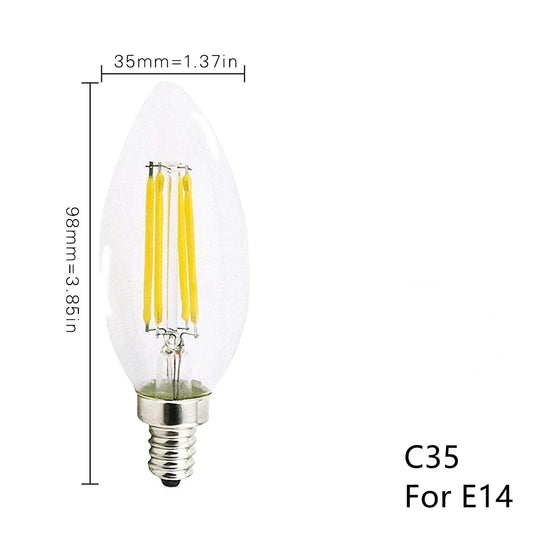 DecorBites™ LED Filament Light Bulb Set - Vintage Glass Bulb Collection