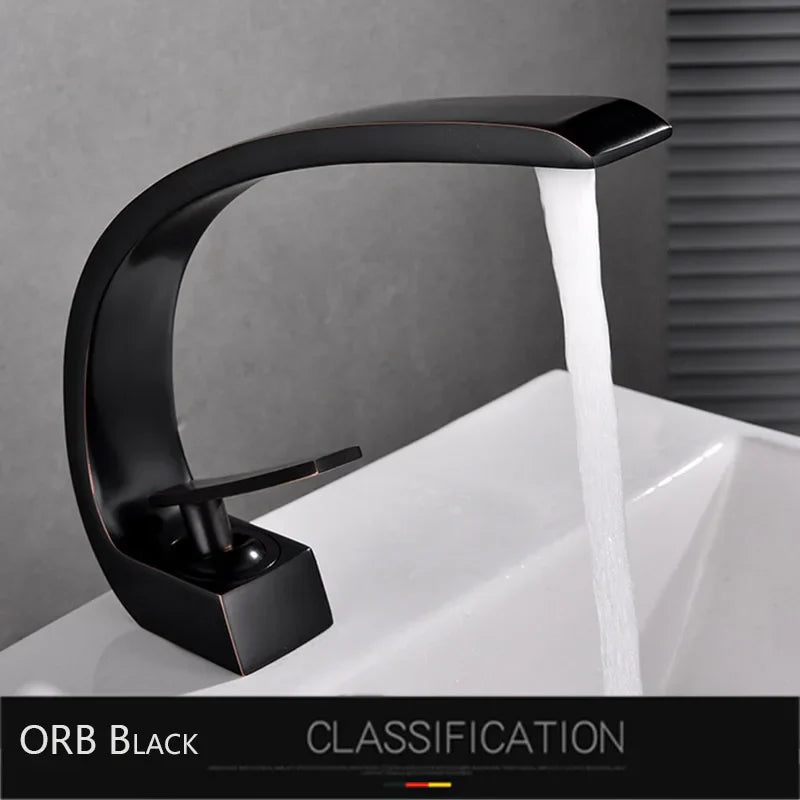 Black Chrome Basin Mixer