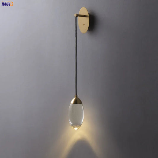 DecorBites™ Crystal LED Wall Light: Modern Luxury Nordic Home Lighting for Bedroom, Stair, Beside Lamp
