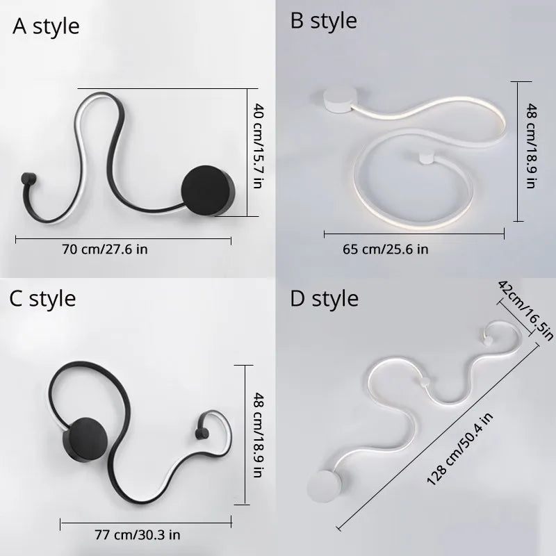 DecorBites™ Iron Body Wall Lamps LED Lights Fixture for Bedroom, Living Room, Study, Hotel