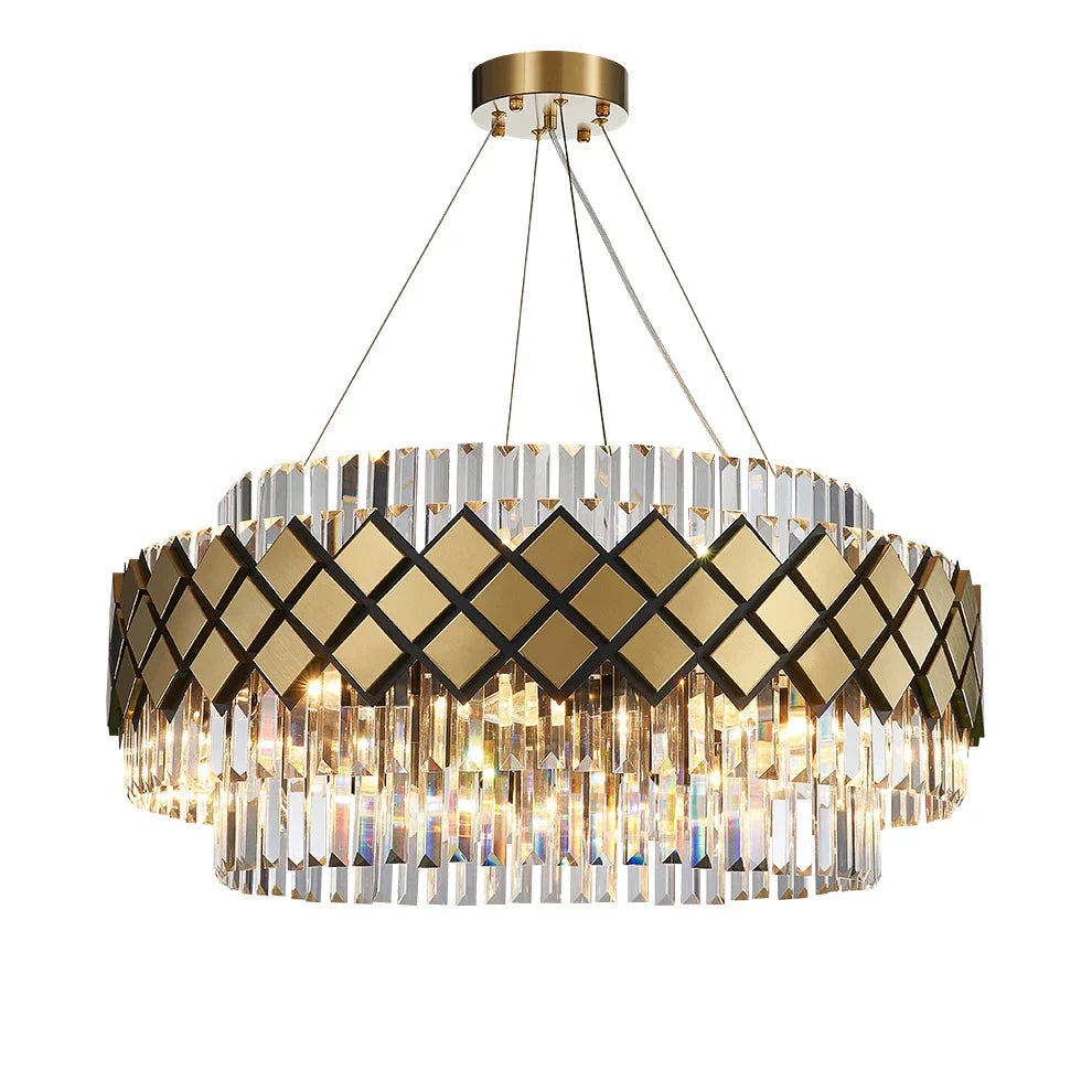 Art Deco Crystal Chandelier