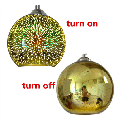 DecorBites™ Glass Ball LED Pendant Light Fixture for Stylish Indoor Decor