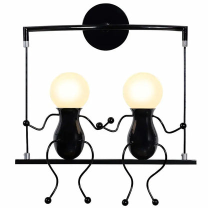 DecorBites™ Creative LED Wall Light Indoor Wall Sconce Modern Art Decor Iron E27