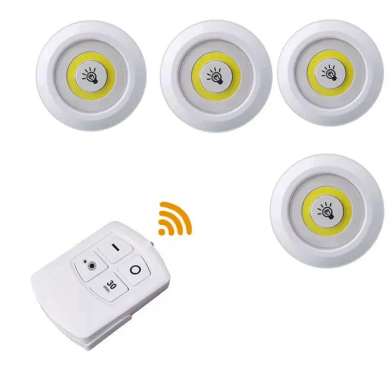 DecorBites™ LED Under Cabinet Light with Remote Control Dimming