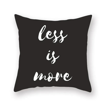 DecorBites™ Black Geometric Cushion Cover | Decorative Sofa Pillow Cases | Living room Throw Home Decor