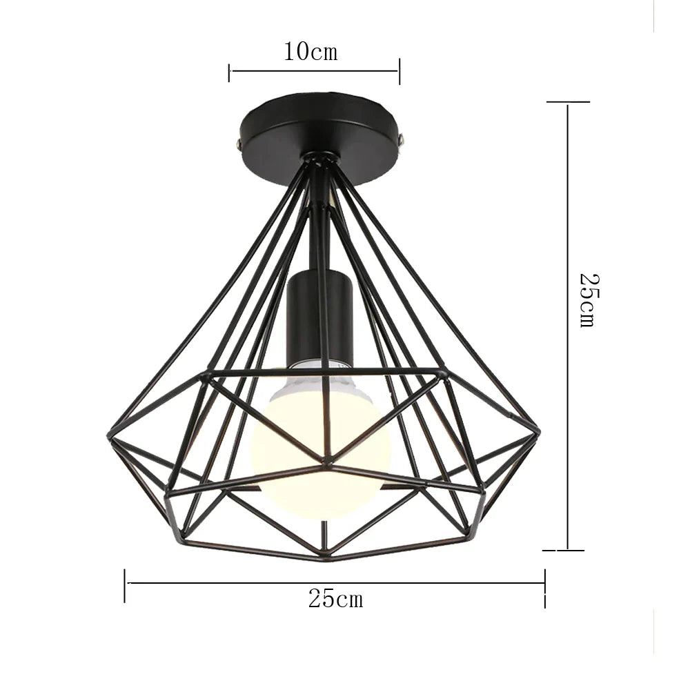 DecorBites™ Iron Ceiling Light Fixture for Modern Spaces
