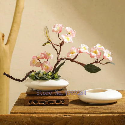 DecorBites™ Cobblestone Deformation Ceramic Vase Flower Pot Modern Home Decoration