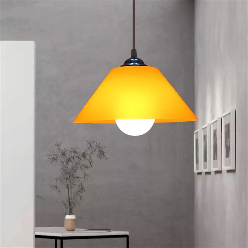 Modern PVC Dome Pendant Light With Iron Accents