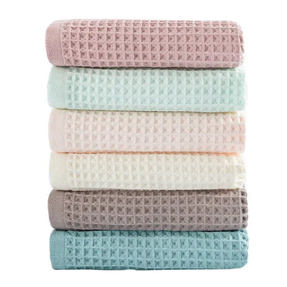 DecorBites™ Cotton Waffle Bath Towel - 70*140, Unisex