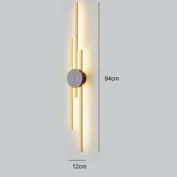 DecorBites™ Copper Wall Light for Bedroom, Living Room, TV Background - Minimalist Luxury Design
