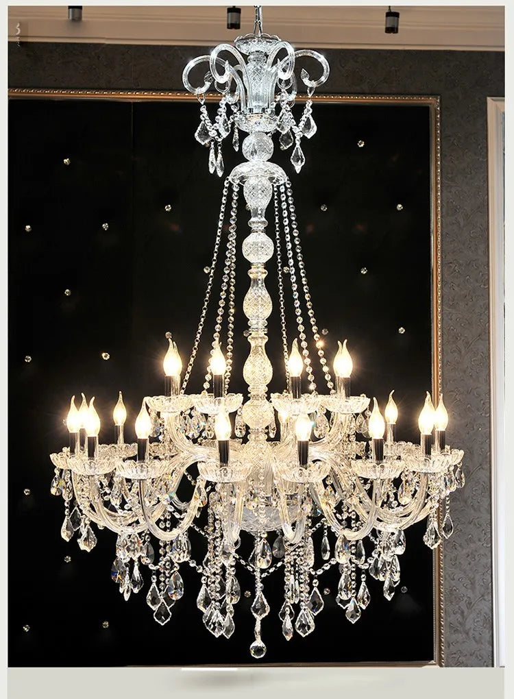 Crystal Stair Chandelier 15 Arms