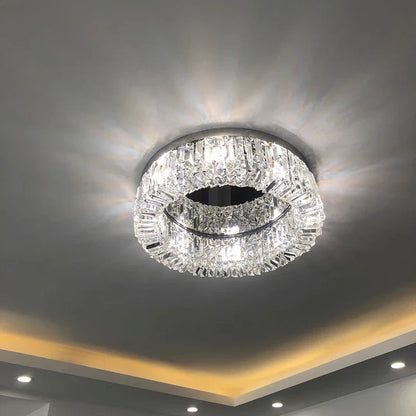 DecorBites™ Crystal LED Ceiling Lamp for Chic Living, Bedroom, and Dining Room