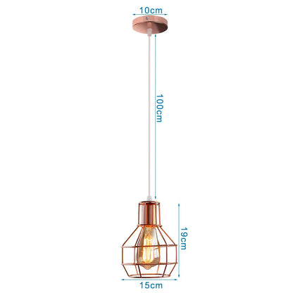 DecorBites™ Industrial Pendant Lights E27 LED Hanging Lamp Modern Loft Lighting for Home