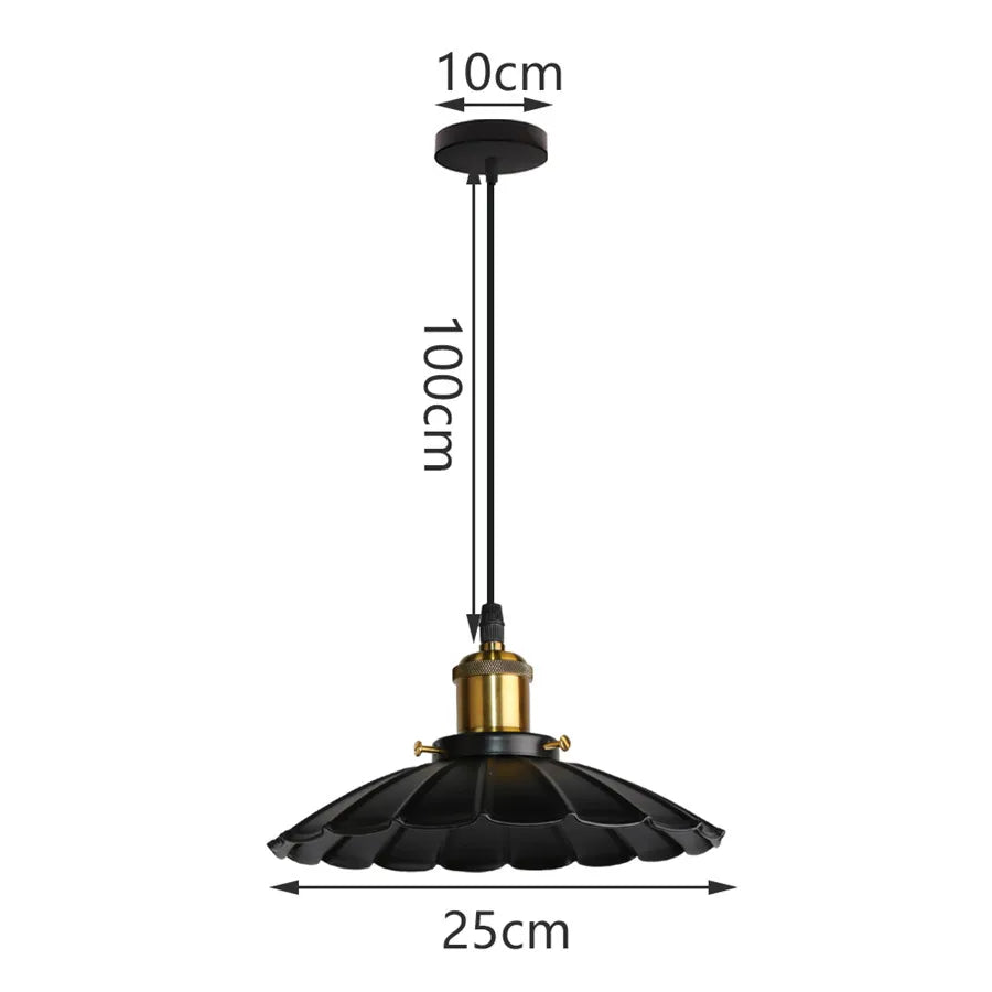 DecorBites™ Iron Dome Industrial Pendant Light for Cafe Bar Home Decor