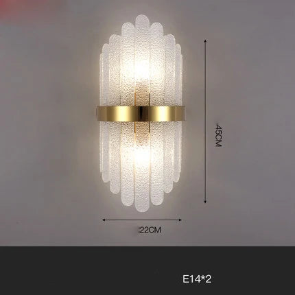 Gold LED Dining Chandelier Frosted Glass 80cm