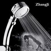 Plated Adjustable Shower Handle