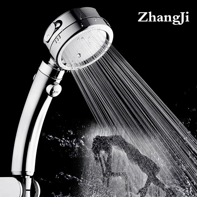Plated Adjustable Shower Handle