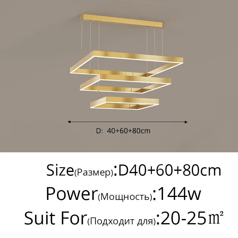 Aluminum Modern LED Chandelier