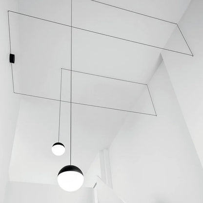 DecorBites™ Glass Ball Pendant Lamp LED Chandelier for Kitchen Island Decor
