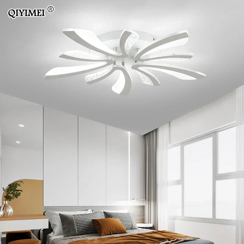 White Black LED Chandelier