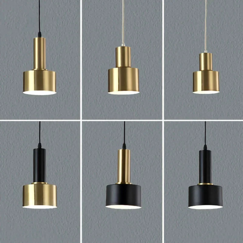 Gold Nordic Pendant Light Round 3-Head Design