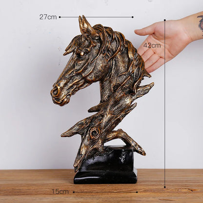 DecorBites™ Gold Resin Sculpture | Nordic Luxury Technology Decor for Home & Office