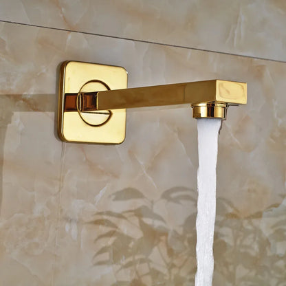DecorBites™ Golden 3-ways Shower Faucet Wall Mounted Mixer with Plastic Handshower