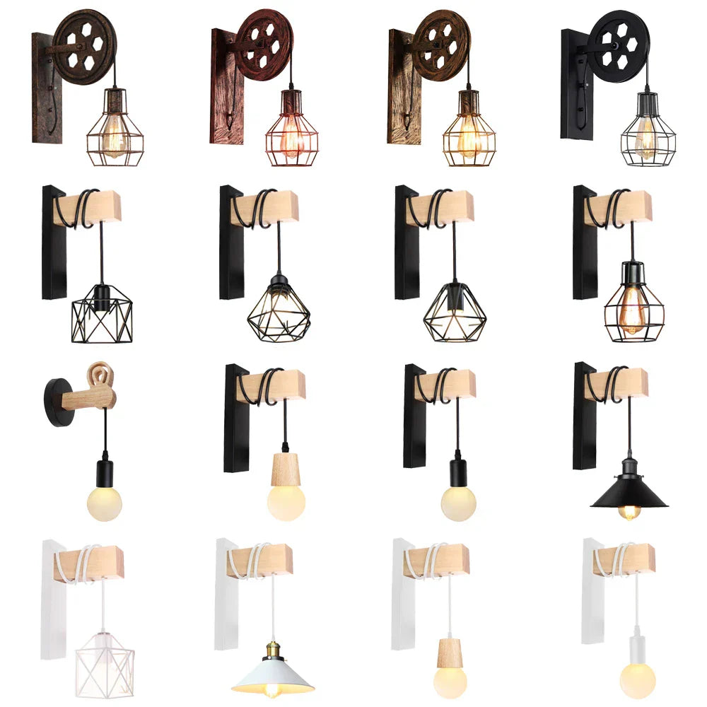 Vintage Pulley Wall Light