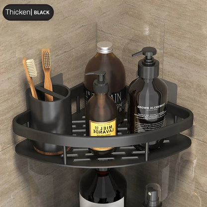 DecorBites™ Bathroom Corner Shelves Suction Cup Storage Rack Shower & Kitchen Organizer