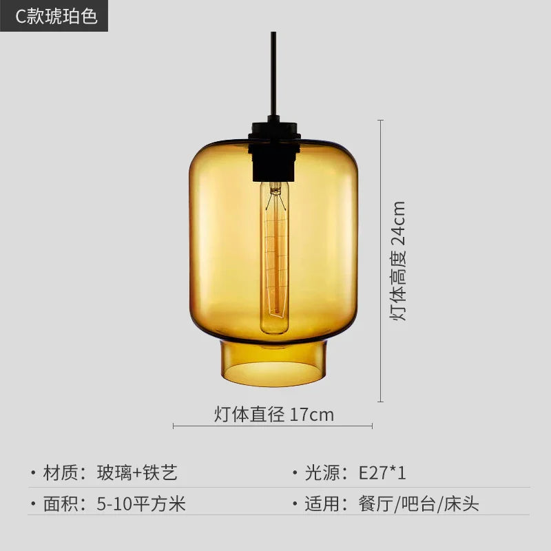 DecorBites™ Geometric Glass Pendant Light Collection: Modern Crystalline Pendant Series