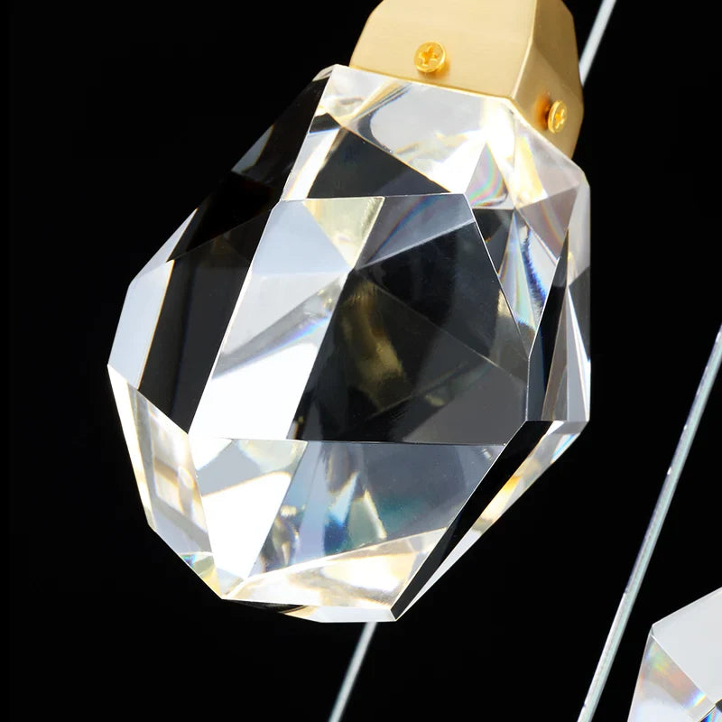 DecorBites™ Crystal Aisle Ceiling Light: Simple & Modern All Copper Lamp