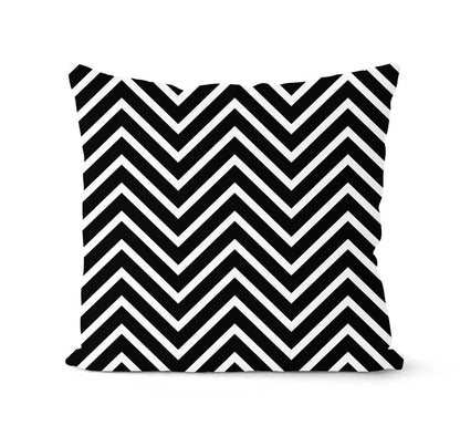 DecorBites™ Geometric Black & White Pillowcase Set – Home Sofa Decoration Cushion