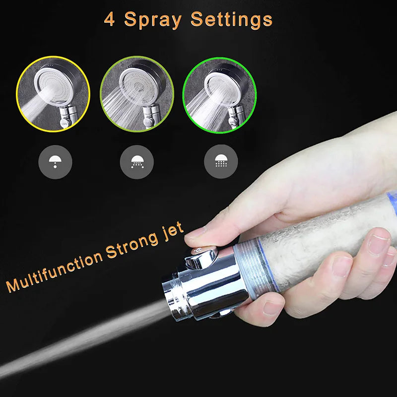 Silver Filtered Shower Sprayer