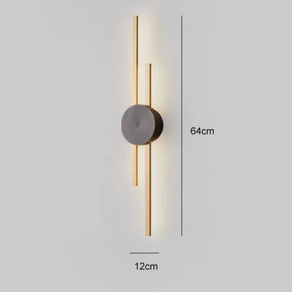 DecorBites™ Copper Wall Light for Bedroom, Living Room, TV Background - Minimalist Luxury Design