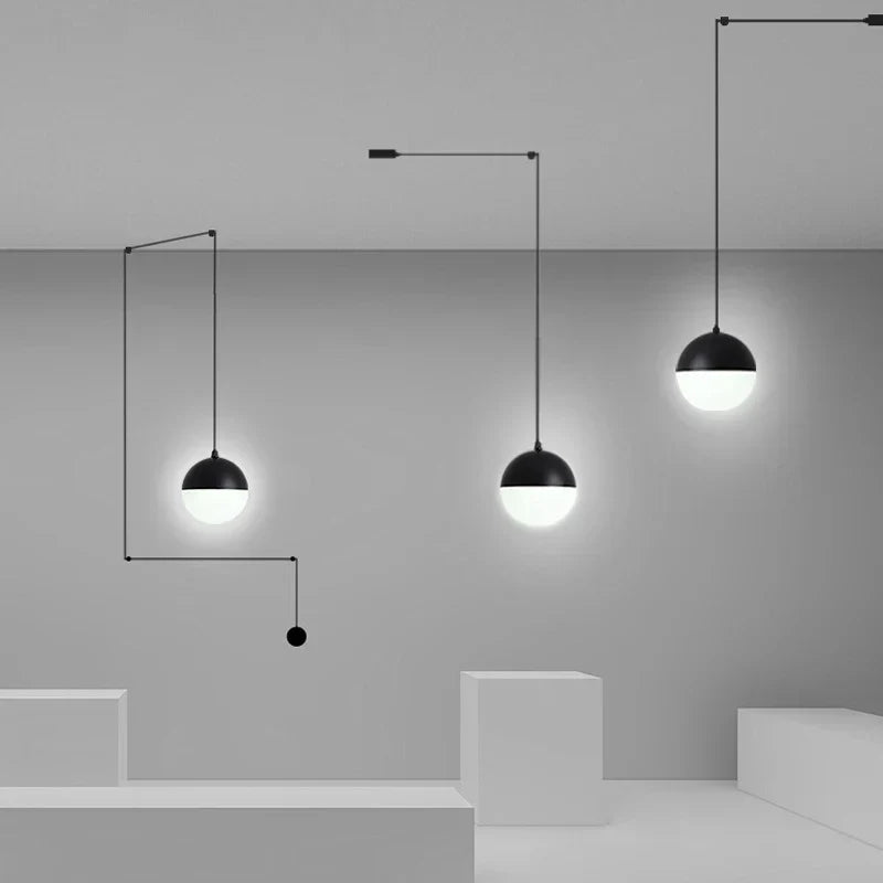 DecorBites™ Glass Ball Pendant Lamp LED Chandelier for Kitchen Island Decor
