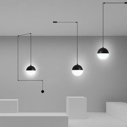DecorBites™ Glass Ball Pendant Lamp LED Chandelier for Kitchen Island Decor