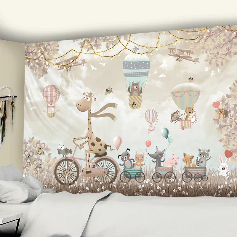Polyester Bear Tapestry Decor