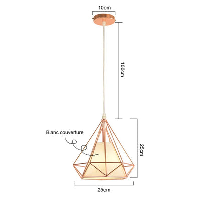 DecorBites™ Industrial Pendant Lights E27 LED Hanging Lamp Modern Loft Lighting for Home