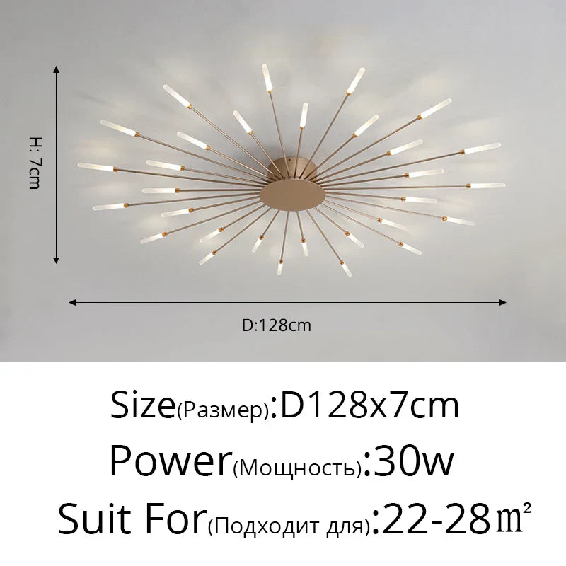 DecorBites™ LED Acrylic Ceiling Light Fixture for Bedroom Hall Living Room Kids, Modern Luster