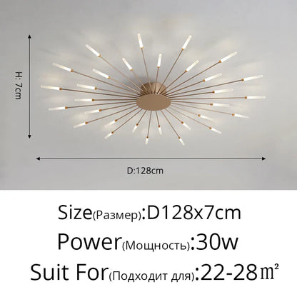 DecorBites™ LED Acrylic Ceiling Light Fixture for Bedroom Hall Living Room Kids, Modern Luster