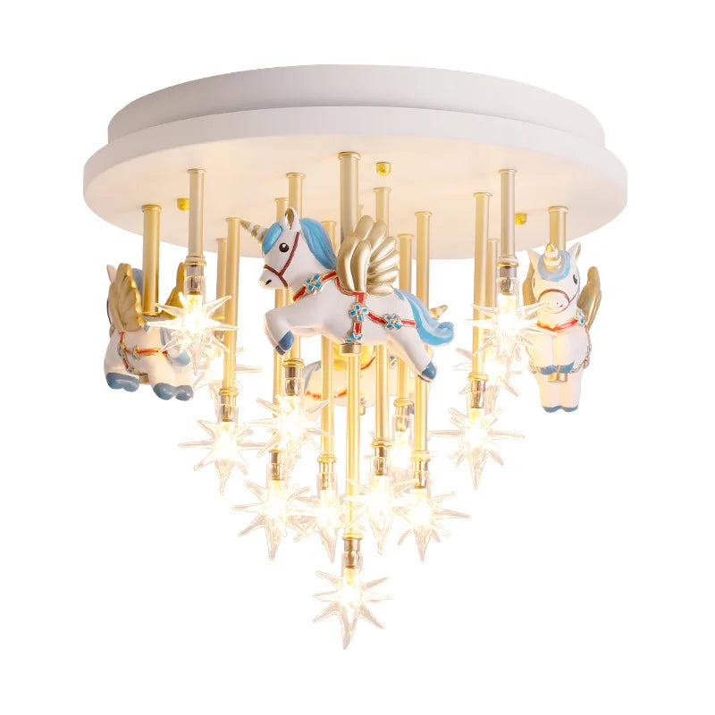 Resin Horse Ceiling Light